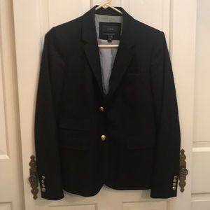 J. Crew black schoolboy blazer